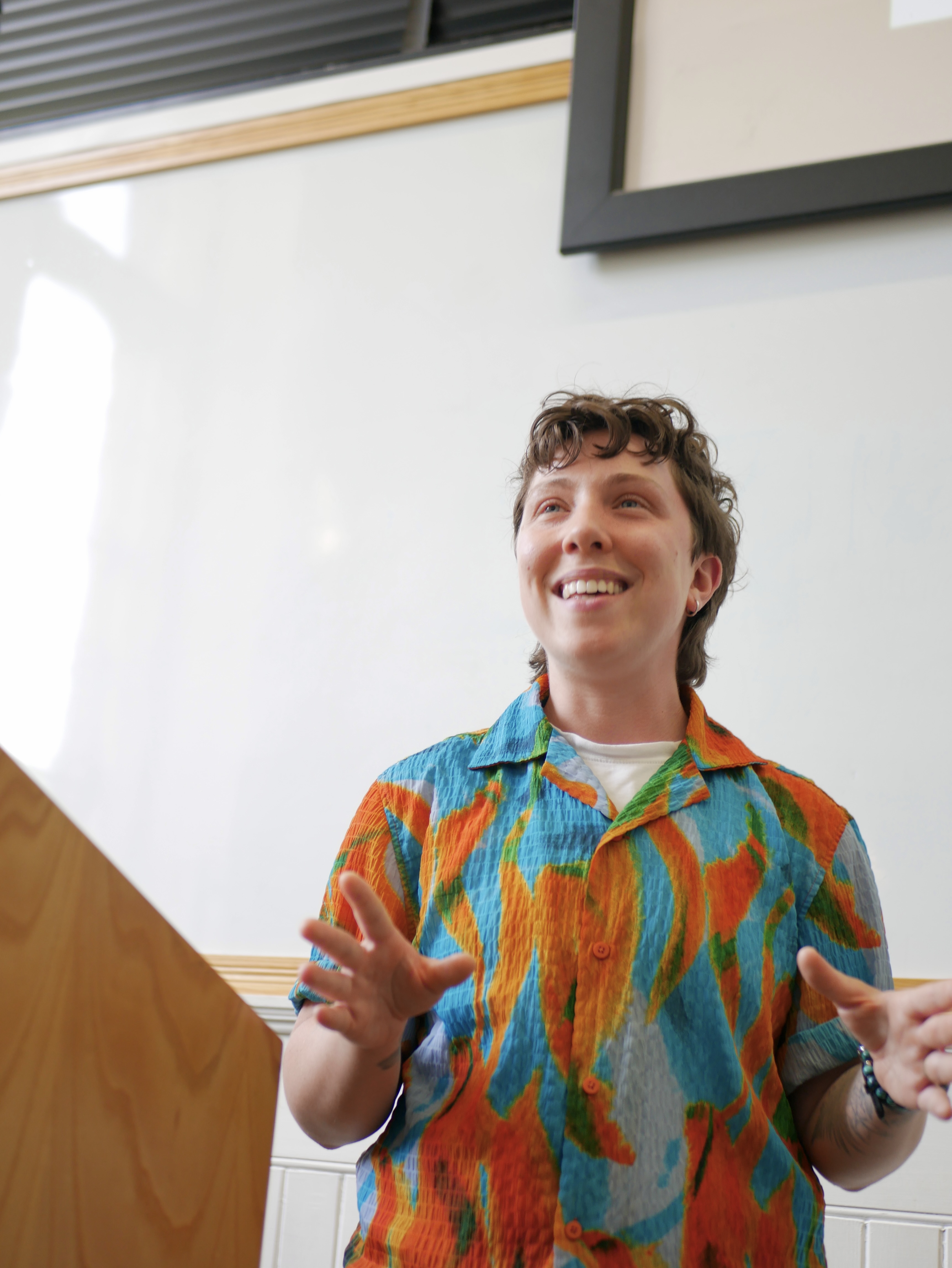 Jes Golden leading a workshop